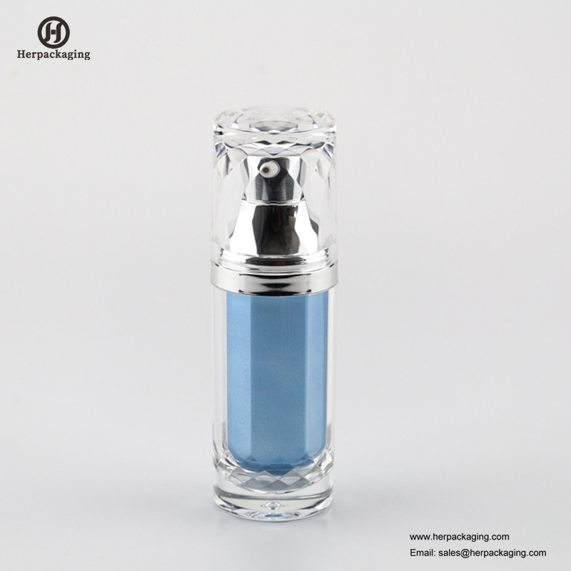 HXL328 Пустой акриловый безвоздушный крем и бутылка для лосьона косметическая упаковка для ухода за кожей