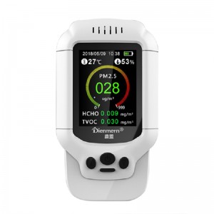 Dienmern DM502 PM2.5 Качество воздуха Лазерный детектор частиц Профессиональный метр Точное тестирование для PM1.0 PM10 ЖК-дисплей Детектор в...