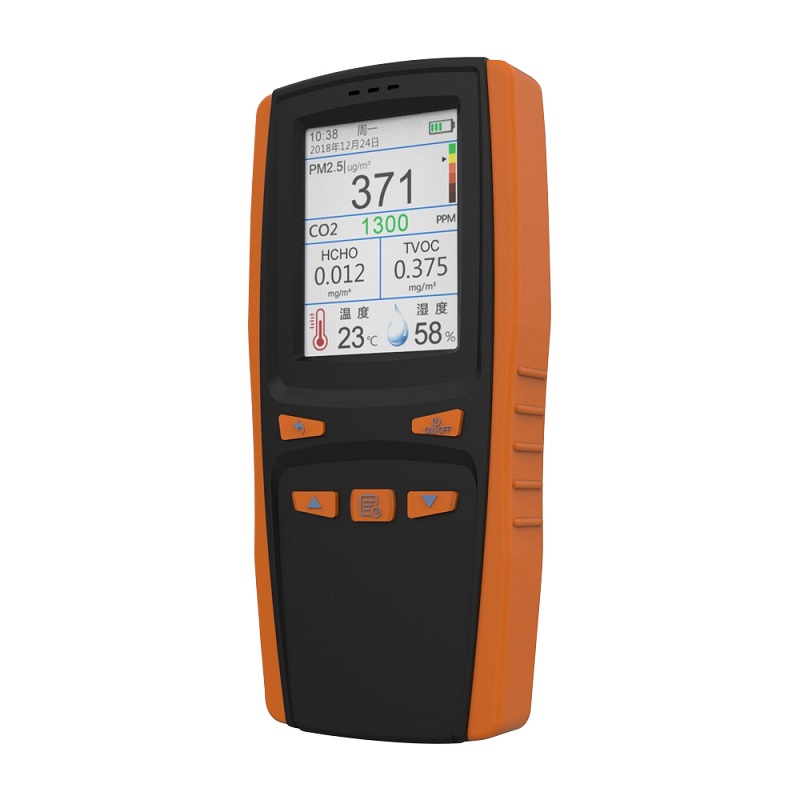 Тестер качества воздуха Детектор CO2 Детектор пыли Прибор для измерения качества воздуха Цифровой анализатор воздуха PM2.5 PM1.0 TVOC