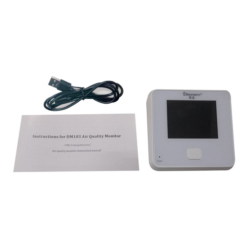 Dienmern DM103 Детектор качества воздуха Для PM2.5 + HCHO + TVOC + AQI + PM1.0 + PM10