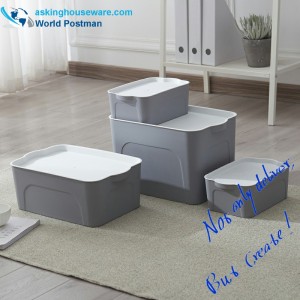 Пластиковая многофункциональная коробка с крышкой, прозрачные контейнеры для хранения 5 в 1