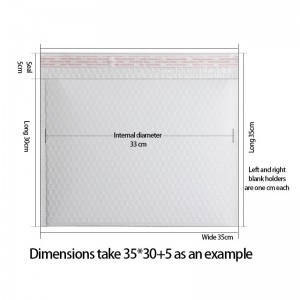 Оптовые белые поли пузыри почтовые конверты / мягкие сумки