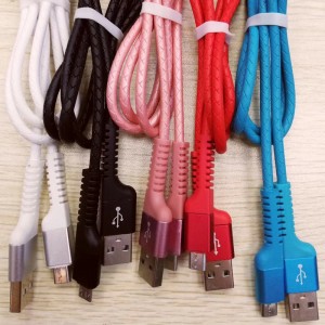 Быстрая зарядка Круглый USB-кабель TPE для micro USB, Type C, зарядки iPhone от молнии и синхронизации