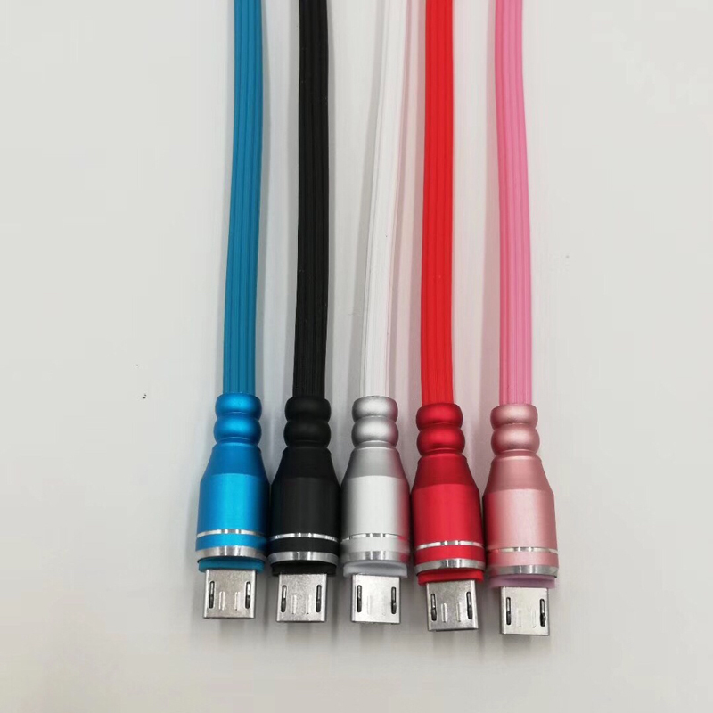 Быстрая зарядка Алюминиевый корпус Круглый TPE USB-кабель для микро-USB, типа C, зарядки iPhone от молнии и синхронизации