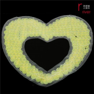 Оранжевый блеск в форме сердца