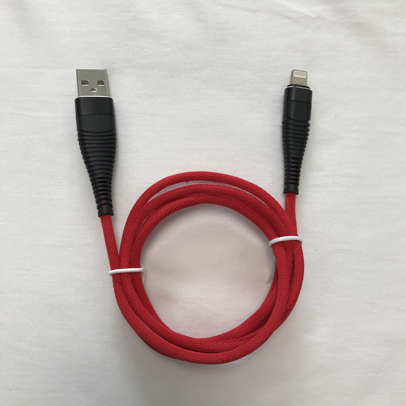 Плетеная быстрая зарядка Круглый алюминиевый корпус Гибкий гибкий USB-кабель для передачи данных, не требующий запутывания, для micro USB, тип C, зарядка молнии iPhone и синхронизация