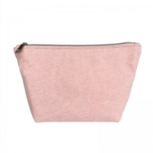 Прочная портативная сумка для переноски из натурального волокна на молнии косметичка
