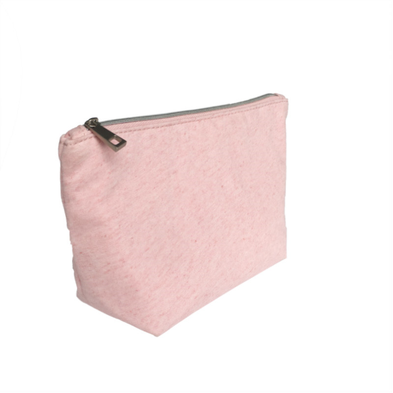 Прочная портативная сумка для переноски из натурального волокна на молнии косметичка