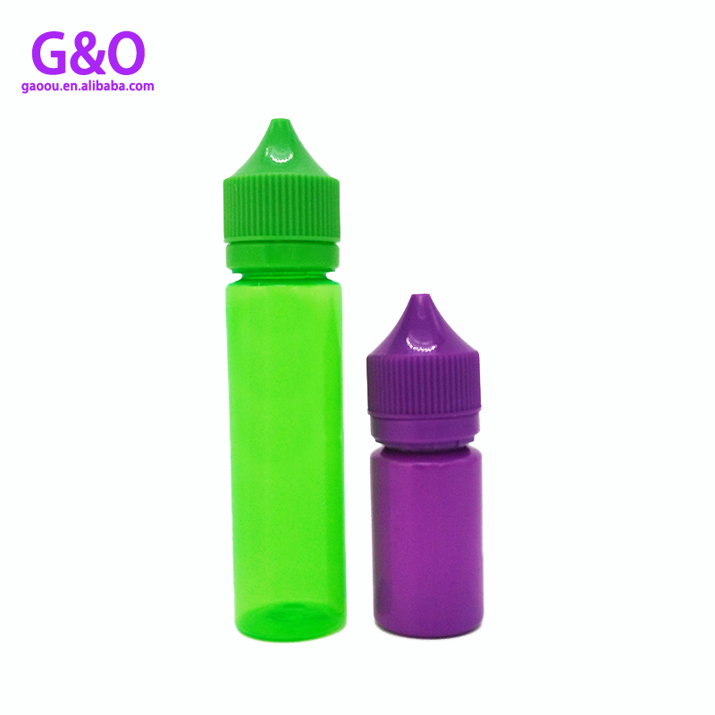 зеленый фиолетовый 30 мл пухлая бутылка с жидкостью 60 мл горилла электронная бутылка сока 1 унция пластиковые флаконы-капельницы 2 унции пухлые бутылки с каплями vape