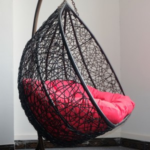 Большой металлический наружный 3-местный садовый дизайн Swing