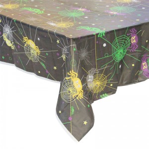 Черный цвет скатерть хэллоуин день скатерть