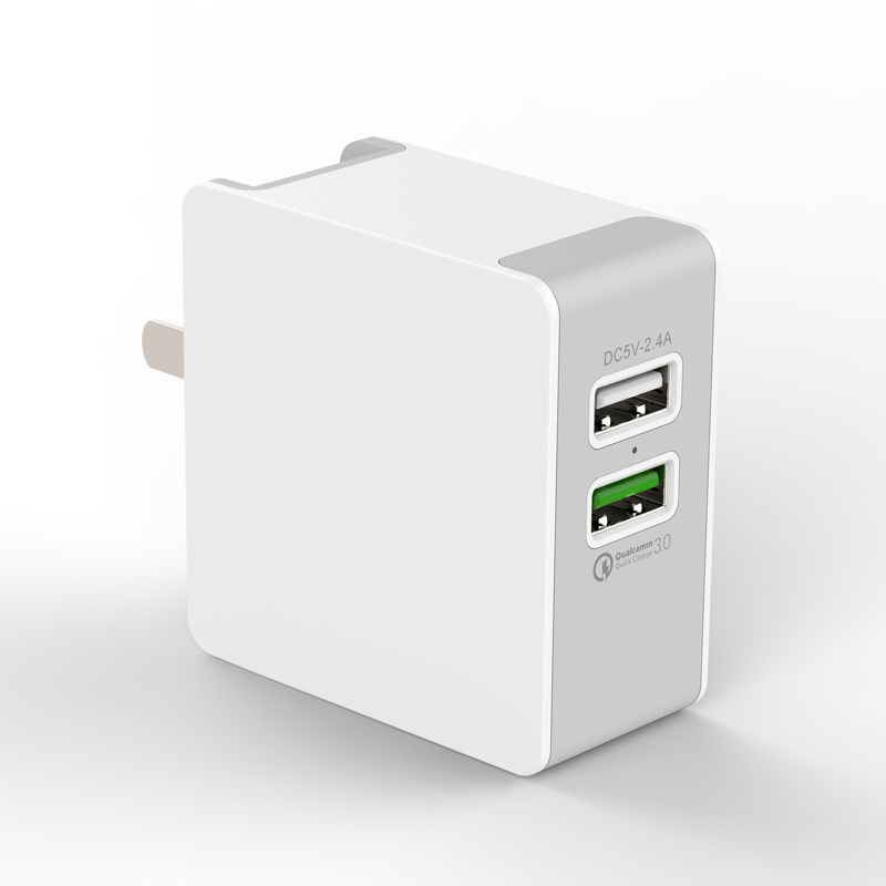 KPS-8034LC QC3.0 + 5V2.4A USB зарядное устройство
