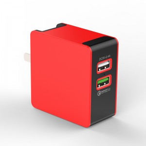 KPS-8034LC 2XQC3.0 Складное 2-портовое зарядное устройство