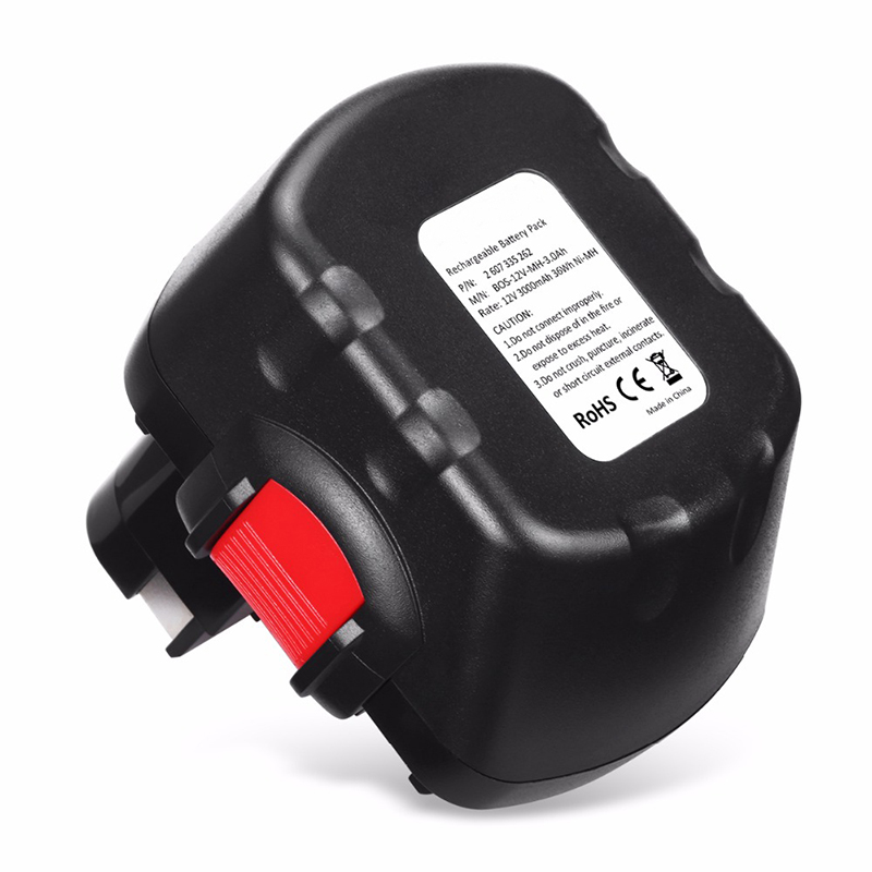 Электроинструмент для сменных батарей Ni-Mh 3000mAh 12V для Bosch BAT043, BAT045