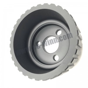 Алюминий OEM / ODM подвергая механической обработке покрашенные алюминием запасные части автозапчастей шкива после частей сбываний