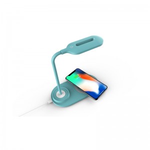 QI 10W fast 2in1 мебель многофункциональное беспроводное зарядное устройство с лампой KPS-9002