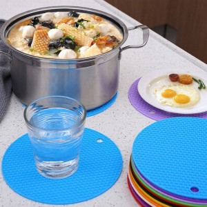 модные похлопывания Прочные силиконовые подставки под напитки резиновые коврики