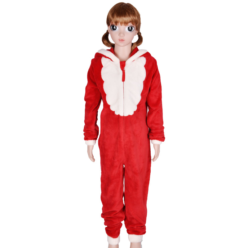 Детский коралловый флис с капюшоном Рождественский костюм Onesie