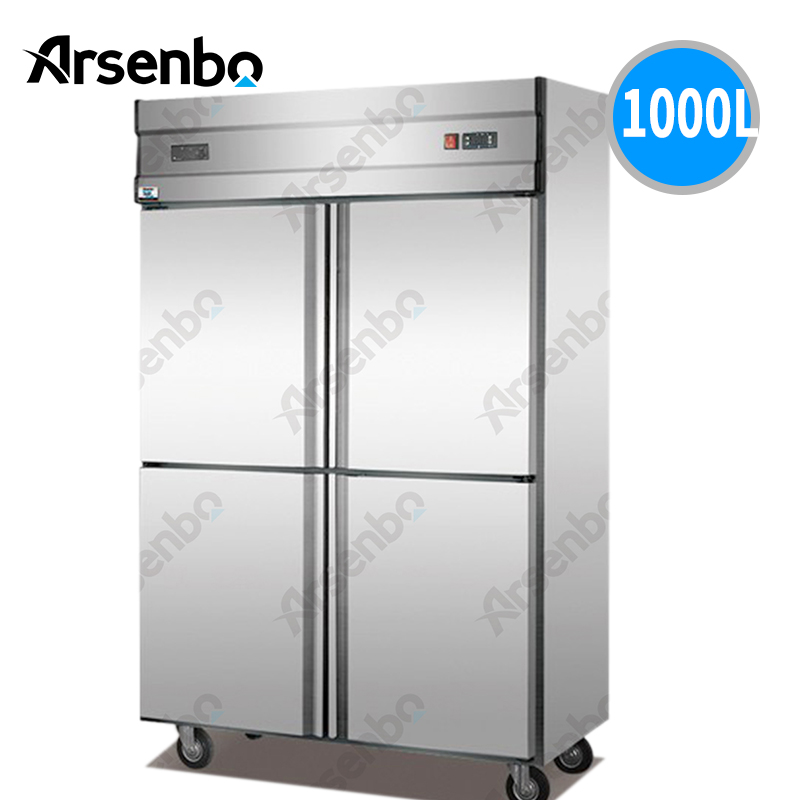 Вертикальный морозильник и холодильник для коммерческих кухонных напитков, ресторанов и отелей