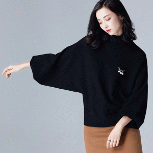 Индивидуальные 50% шерсть 50% акриловый свитер с высоким воротом и водолазкой