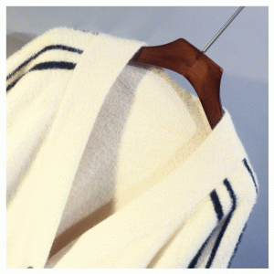 Жаккардовый женский свитер кардигана 2019 новых имитационных полос норки