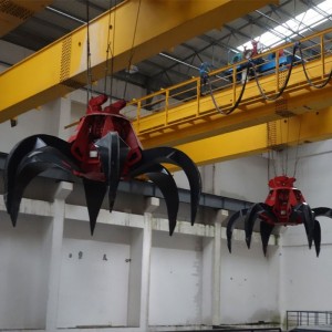 Двухбалочный мостовой кран с грейфером