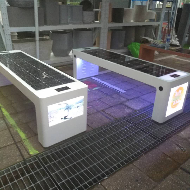 Солнечные панели с питанием от смарт-наружной рекламы скамейка садовая скамейка уличная мебель нового поколения