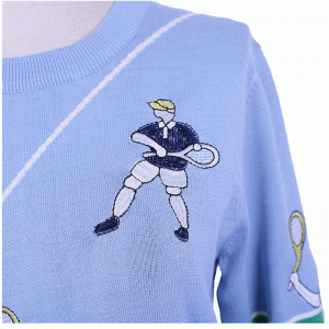 Индивидуальные OEM дизайн вышитый пуловер вязаный свитер мужчин