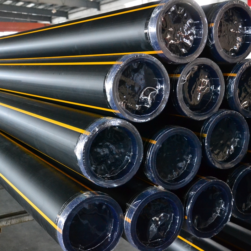 Китайский поставщик газопроводов из полиэтилена высокой плотности с желтой линией