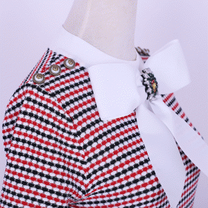 Лето Fit Big Butterfly Knot Полосатые Пледы Женщины Bodycon Свитер Платье