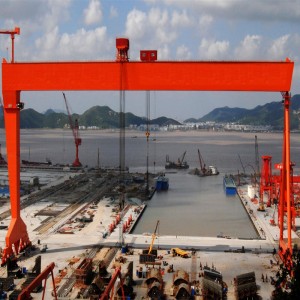 Двухбалочный козловой кран для судостроения