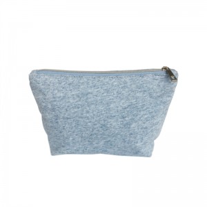 Косметическая сумка на молнии из натурального и переработанного волокна