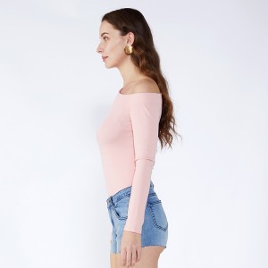 Одно плечо Винтаж шифоновые женские топы с длинным рукавом блузки JCGJ190315010