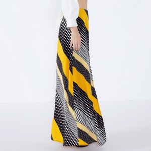 Волнистые бахромы Индийский дизайнер Lehenga Fashion Шифон Макси Длинная юбка