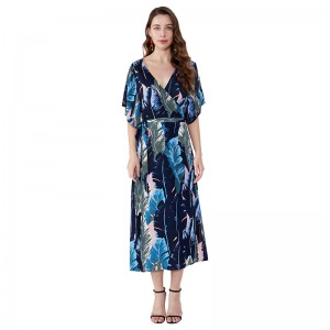 Африканский дизайн элегантных женщин леди шифоновое платье Повседневные платья Лето JSDJ2558