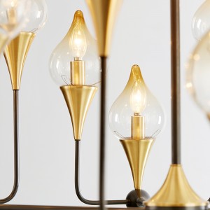 Стеклянная Люстра Nordic Modern Creative Железная Личность