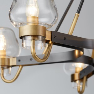 Простой бутик из стекла Утюг Гостиная Ресторан Отель Люстра Km2146