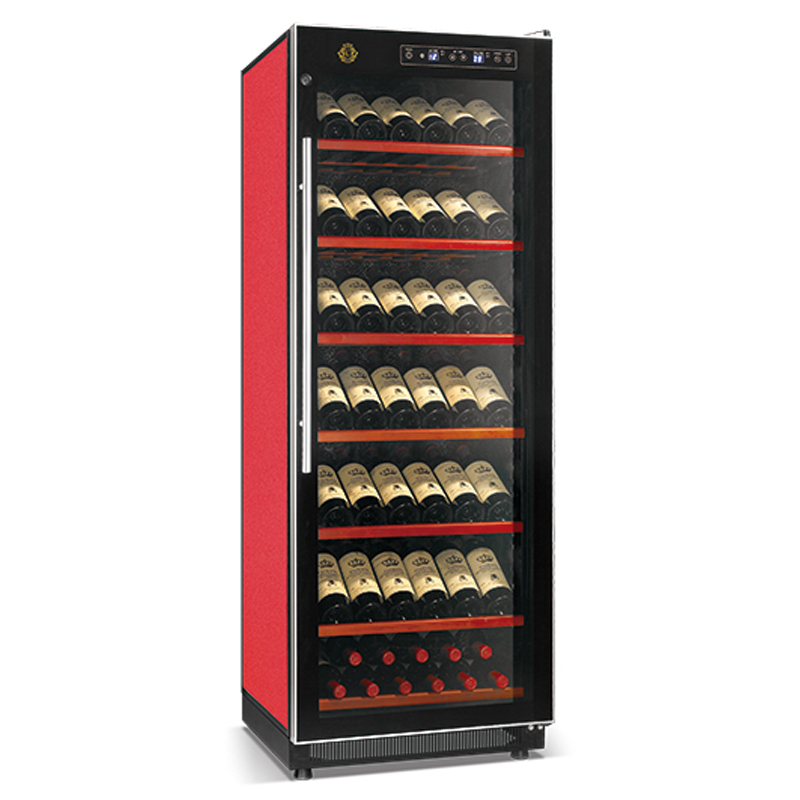 Элегантная серия высокоэффективный компрессор охладитель вина 120 Вт без непосредственного охлаждения витрина для напитков