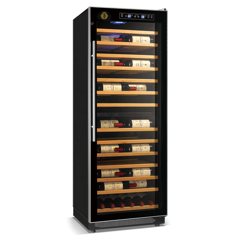 Элегантная серия высокоэффективный компрессор охладитель вина 120 Вт без непосредственного охлаждения витрина для напитков