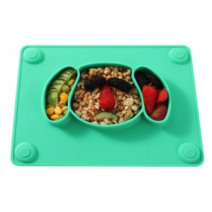 NEW детская посуда силиконовые разделенные тарелки
