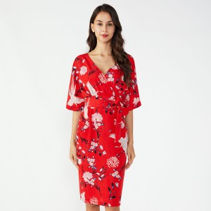 Последние модели дамы на заказ цельный летнее трикотажное платье женщин