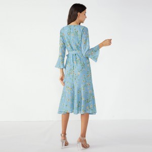 Небесно-голубой Необычный Ужин Туту Африканский Дизайн Зимнее Платье