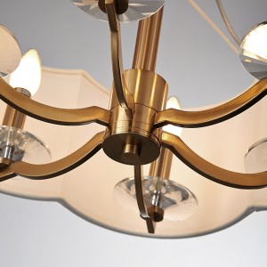 Современная Минималистская Круглая Декоративная Спальня Учебная Люстра Km2119