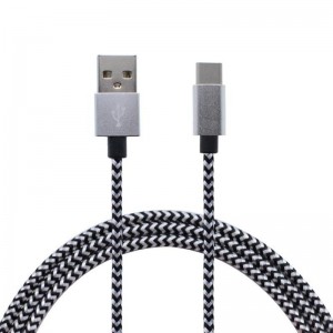 Нейлоновый кабель для передачи данных Type-C на USB