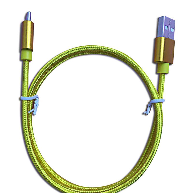 Чистый цвет нейлонового кабеля для передачи данных Type-C