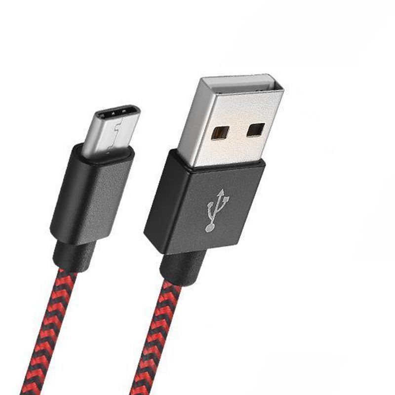 Tpye-C к USB Stripe нейлоновый кабель для передачи данных