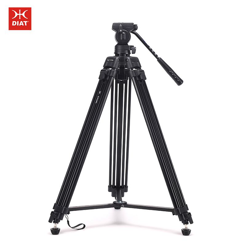 Новый дизайн Diat DT650 Профессиональный штатив для видеокамеры Штатив для тяжелых условий эксплуатации Алюминиевый штатив для видеокамеры из магниевого сплава