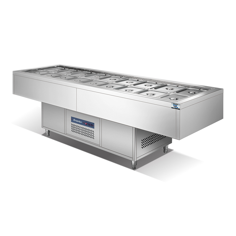 Уникальный сэндвич-холодильник без звука быстрое охлаждение воздушный цикл охлаждения рабочий стол
