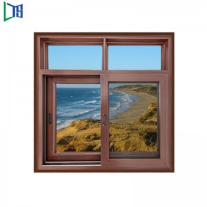 Порошковое Покрытие Офисный Замок Шампанское Цвет Вертикальная Рамка Стекло Алюминиевое Раздвижное Окно Из Китая