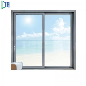 Порошковое Покрытие Офисный Замок Шампанское Цвет Вертикальная Рамка Стекло Алюминиевое Раздвижное Окно Из Китая